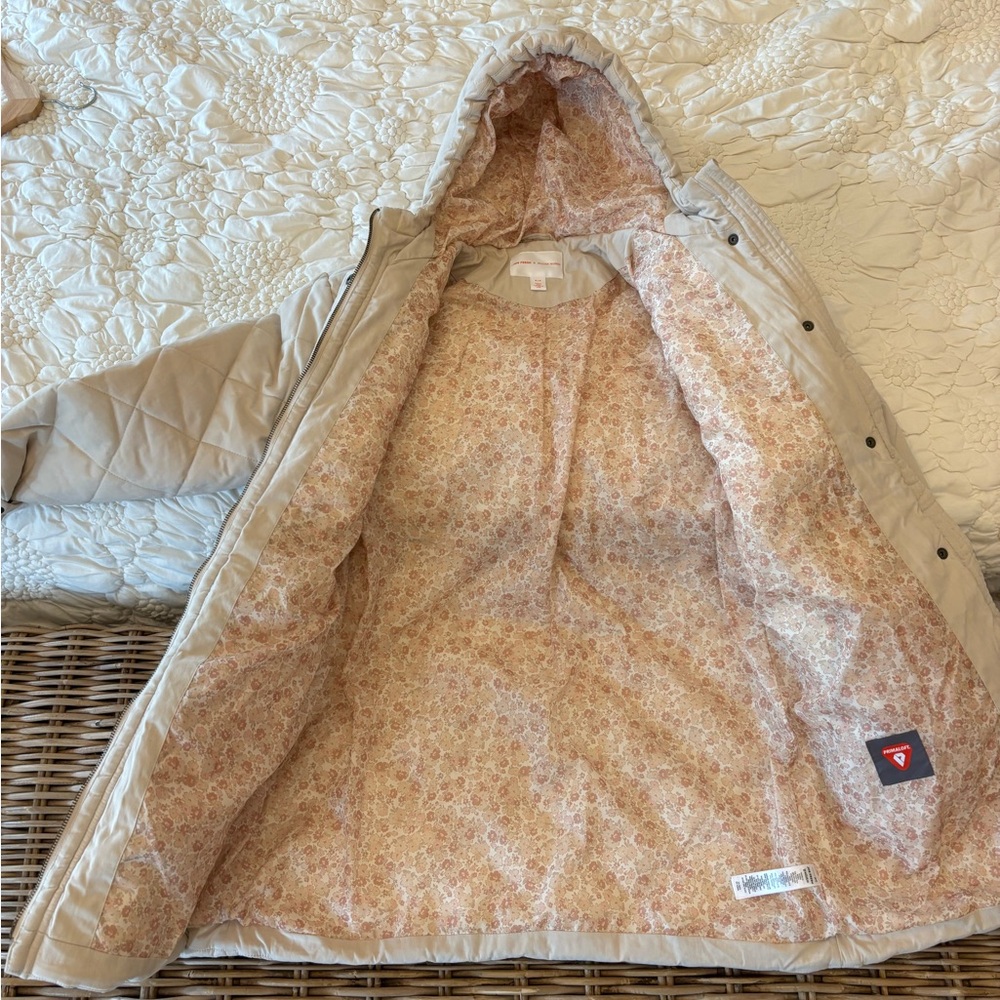 Joe Fresh Beige Quilted Puffer Coat - Picture 4 of 6